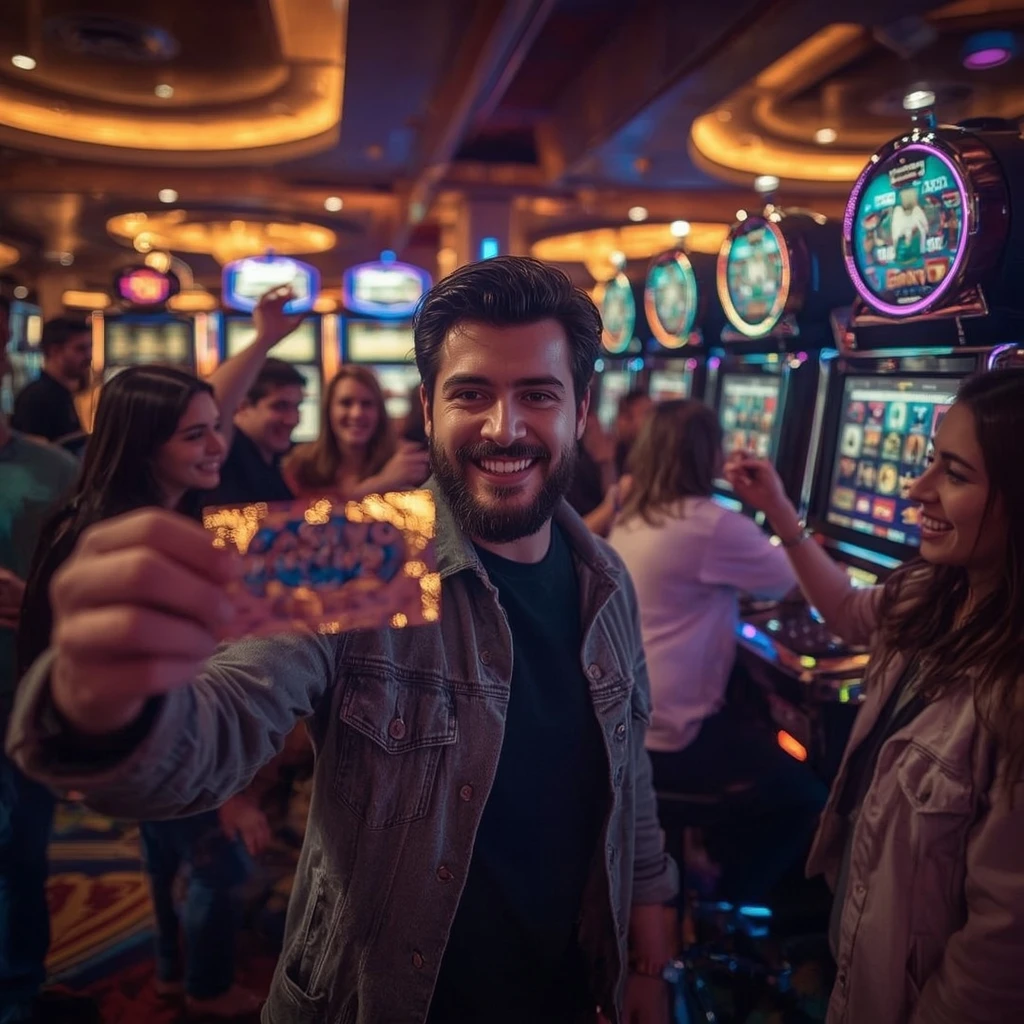 une personne avec un bonus CASINO INTENSE