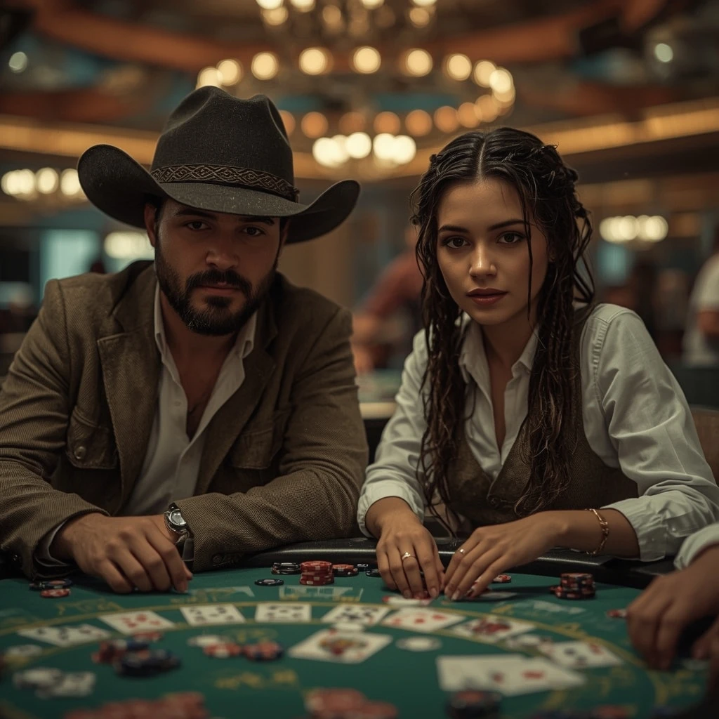 photo de deux joueurs de poker CASINO INTENSE